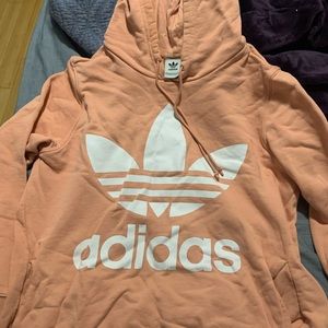 Peach adidas hoodie